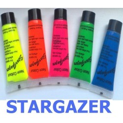 Set di cinque colori reattivi UV per viso e corpo Stargazer