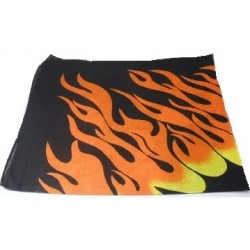 Flame Fire Design Bandana Head Neck Scarf 100% Cotton