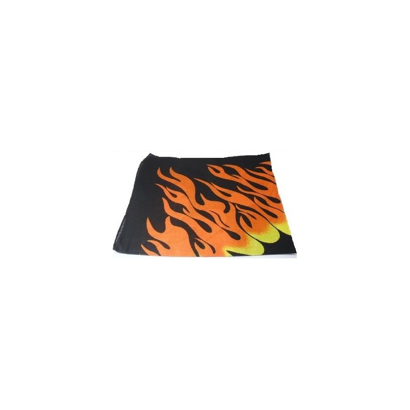 Flame Fire Design Bandana Head Neck Scarf 100% Cotton