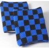Black and Blue chequered  Board Design Sweatband Armband