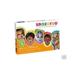Face Paint Kit Childrens Fancy Dress Snazaroo Wild