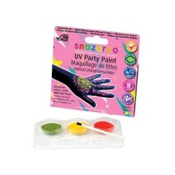 Snazaroo UV Party Paint 3 Colour Kit 