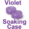 Violetter Kontaktlinsen-Einweichbehälter – durchscheinender Stil