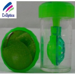 Estuche de barril de remojo para almacenamiento de lentes de contacto de fruta de manzana