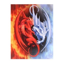 19x25cm Fire and Ice Canvas...