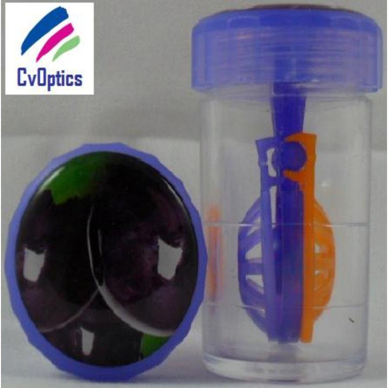 Plum Fruit Contact Lens Storage Soaking Barrel Case