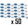 50 X Standard Blue And White Contact Lens Storage Cases