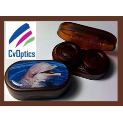 Dolphin Endangered Species Contact Lens Soaking Case