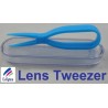 Blue Scissor Style Tweezers For Handling Contact Lenses 