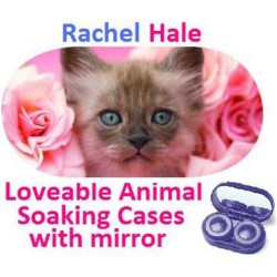 Kitten In Roses Estuche para remojar lentes de contacto Rachel Hale