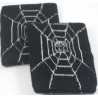 Black with Spiderweb Cobweb Design Sweatband / Armband