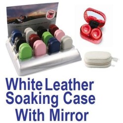 White Leather Contact Lens...