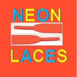 Neue orangefarbene Neon-Schnürsenkel für Schuhe, Stiefel, Pumps und Club-Partys