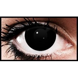 90 Day Wear Black Out Black Block Halloween Contact Lenses