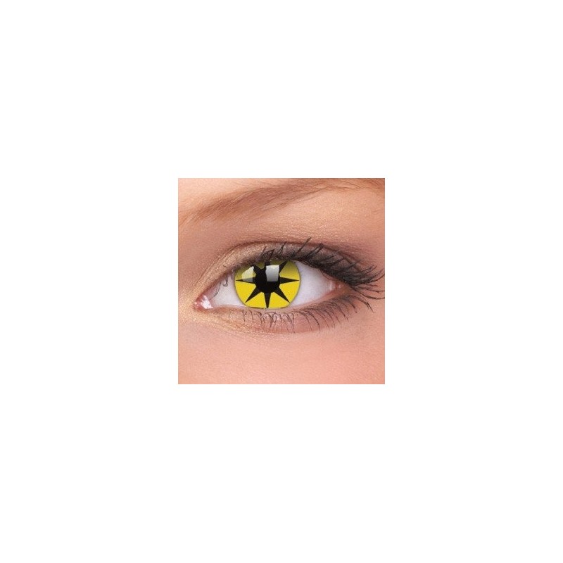 ColourVue Yellow Star Crazy Contact Lenses