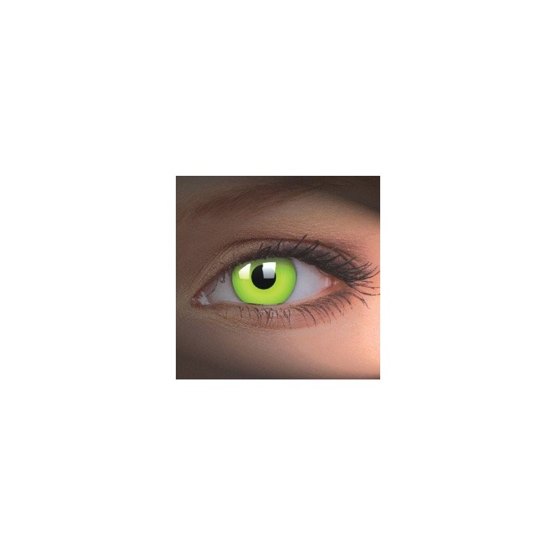 ColourVue Green UV Glow Crazy Contact Lenses