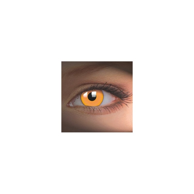 ColourVue Orange UV Glow Crazy Contact Lenses