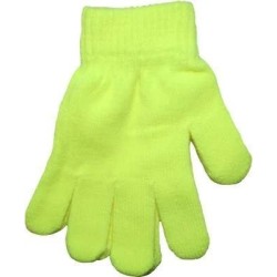 Yellow Neon Bright Florescent Magic Gloves