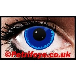 Blaue Burst-Kontaktlinsen