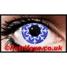 Blaue farbige Kontaktlinsen von Jack Frost