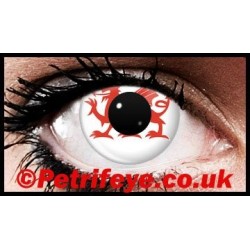 Red Dragon Welsh Patriotic Contact Lenses