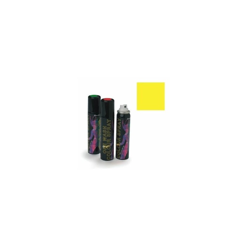 Stargazer Yellow (UV Reactive) One Wash Colour Hair Spray 75m