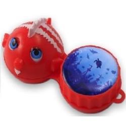 Funky Fish 3D Contact Lenses Storage Soaking Case 