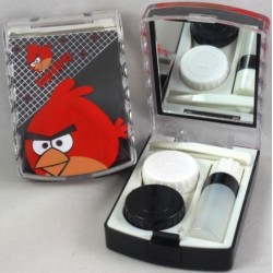Angry Birds Kontaktlinsen-Aufbewahrungs-Reiseset zum Einweichen