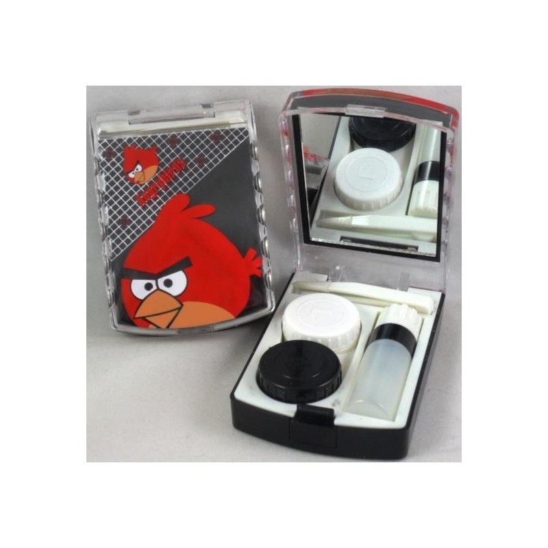 Angry Birds Kontaktlinsen-Aufbewahrungs-Reiseset zum Einweichen