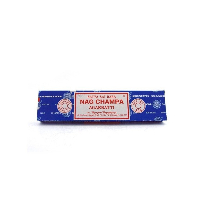 Agarbati Paquet de 15 grammes de bâtons d’encens Satya Nag Champa