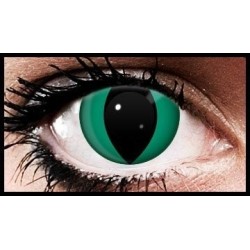 90 Day Wear Green Cats Eye Cosmetic Contact Lenses