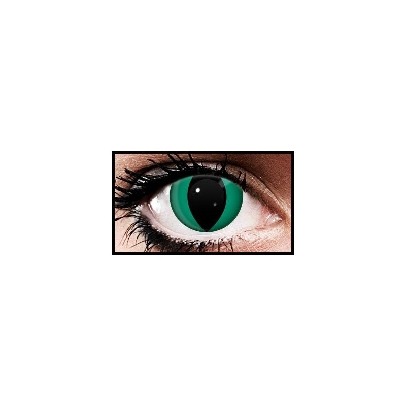 90 Day Wear Green Cats Eye Cosmetic Contact Lenses