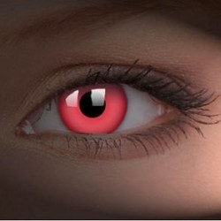 ColourVue Red UV Glow Crazy Contact Lenses