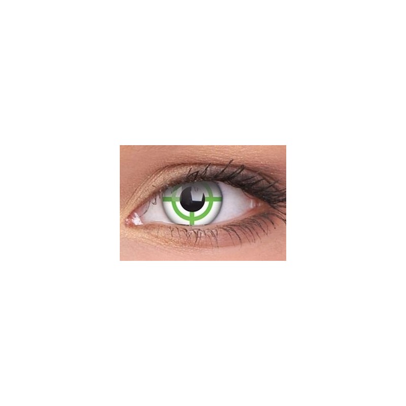 ColourVue Green Target Crazy Contact Lenses