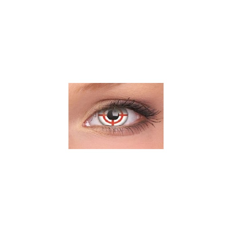 ColourVue Red Target Crazy Contact Lenses