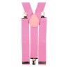 Unisex Plain Baby Pink 38mm Fashion Braces