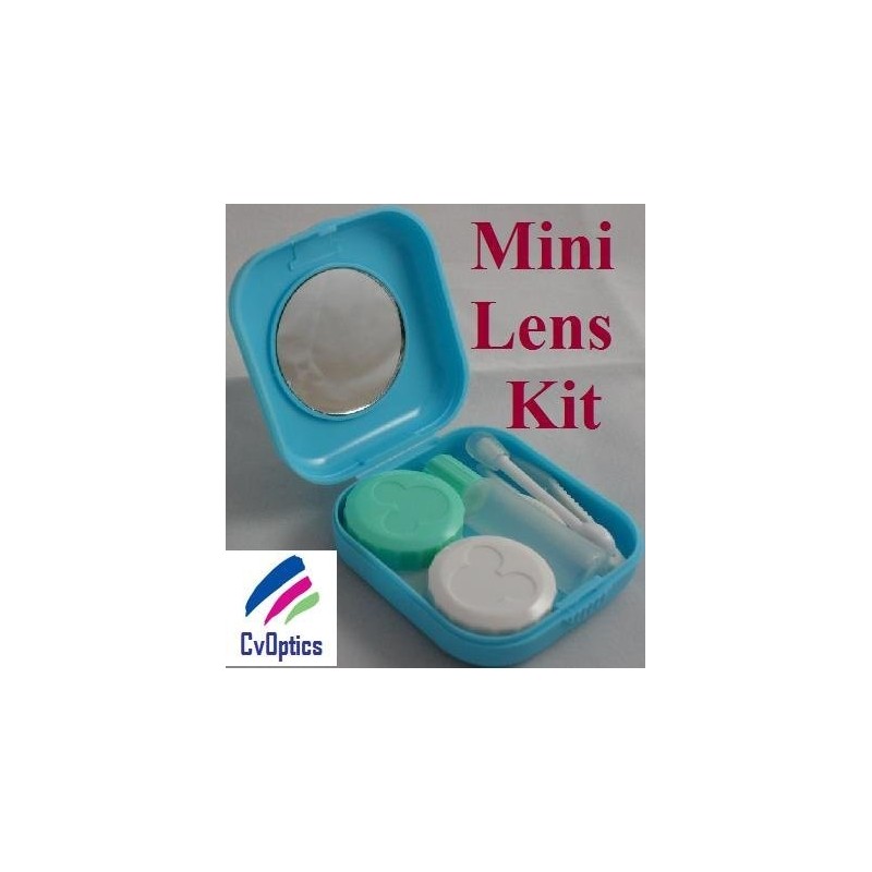 Blue Mini Contact Lenses Storage Lens Travel Kit 