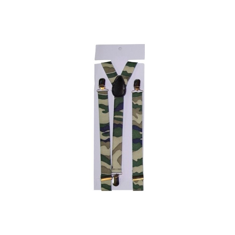 Unisex Printed Camouflage Fashion Braces
