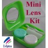 Kit de voyage pour lentilles de contact vertes, mini rangement pour lentilles de contact