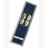 Bretelles mode résistantes pour hommes, 25 mm, bleu marine