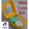 Gelbes Reiseset zur Aufbewahrung von Mini-Kontaktlinsen