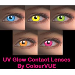 ColourVue Pink UV Glow Crazy Kontaktlinsen