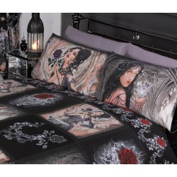 Housse de couette et taies d'oreiller assorties, taille double, Alchemy Story Of The Rose Gothic