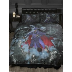 Super-King-Size-Bettbezug im Alchemy-Magistus-Design im Gothic-Stil und passende Kissenbezüge