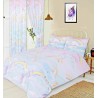 Double Size Rainbow Flying Unicorn Pegasus Design Duvet Cover & Matching Pillowcase