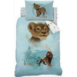 Single Size Lion King Simba Reversible Photographic Design Duvet Cover & Matching Pillowcase