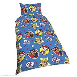 Single Size Paw Patrol PAWsome Work Design Duvet Cover & Matching Pillowcase