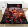 Double Size Fire Dragon Anne Stokes Design Reversible Duvet Cover & Matching Pillowcases