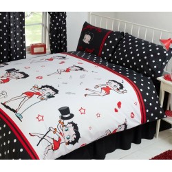 Single Size Official Betty Boop Picture Superstar Design Duvet Cover & Matching Pillowcase