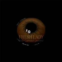FreshLady Smokey Latte Brown Coloured Contact Lenses Yearly